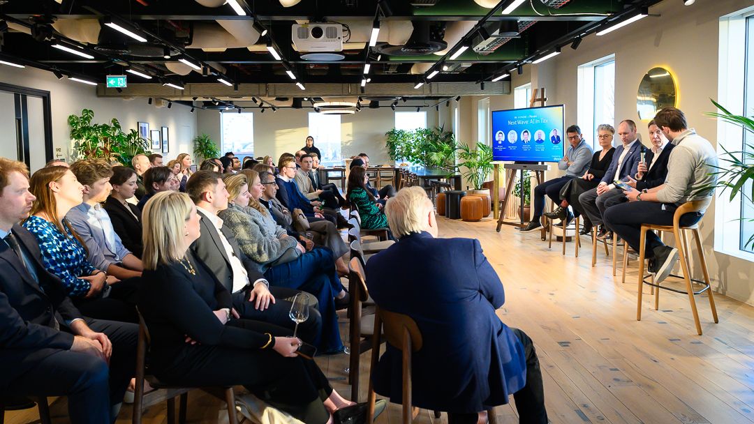 The industry panel at Next Wave: AI in Tax.